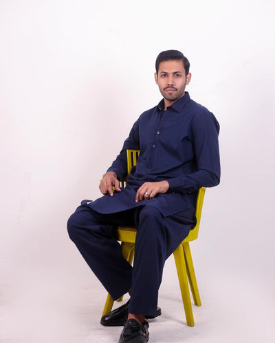 Classic Navy Blue Suit