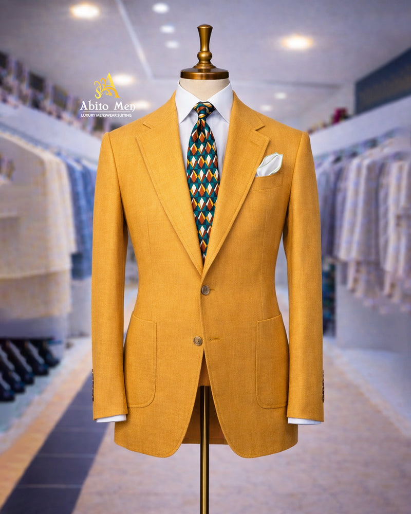 Mustard 3 Piece Suit