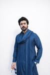 Royal Navy Blue Embroidered Kurta Pajama