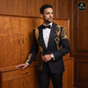 Oasis Black & Gold Embroidered Statement Tuxedo