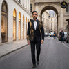 Oasis Black & Gold Embroidered Statement Tuxedo