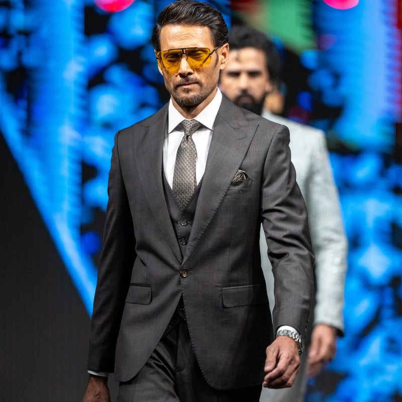 Charcoal Grey Three-Piece Suit