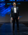 Midnight Black Jacquard Tuxedo