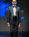 Midnight Blue Jacquard Tuxedo