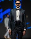 Midnight Blue Jacquard Tuxedo