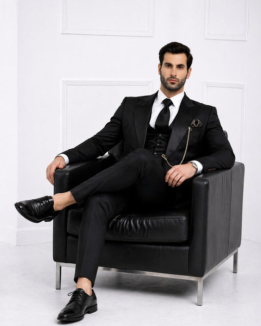 Black 3 Piece Tuxedo