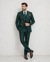 Emerald Green Double Breasted Suit