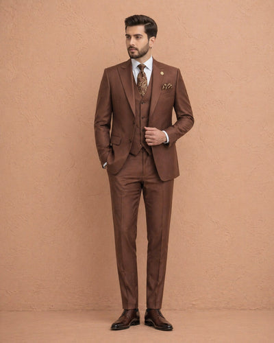 Chocolate Brown 3 Piece Suit