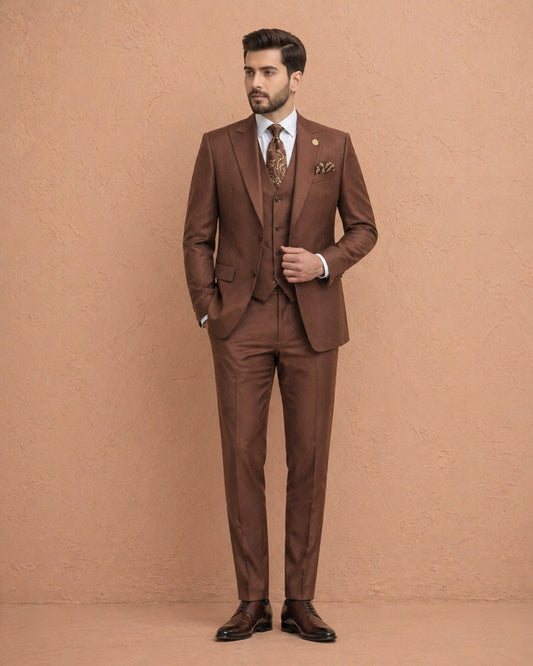Chocolate Brown 3 Piece Suit