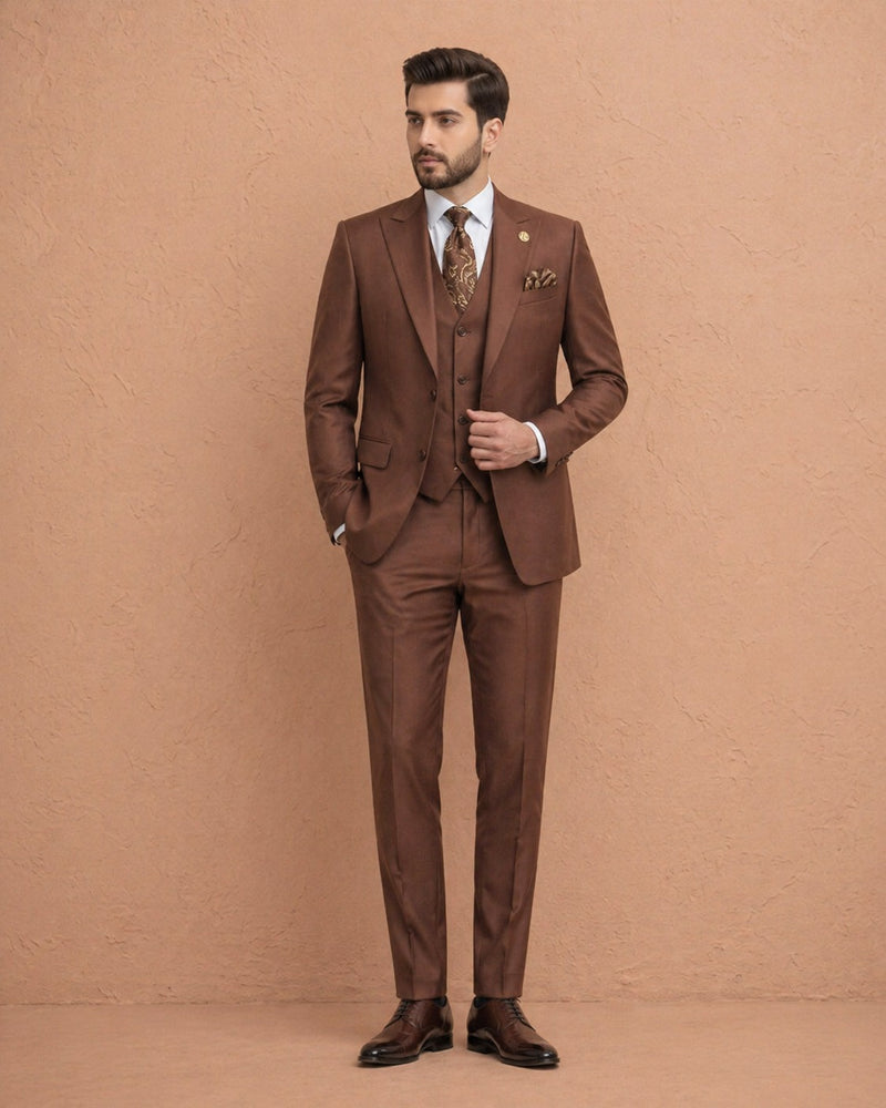 Chocolate Brown 3 Piece Suit