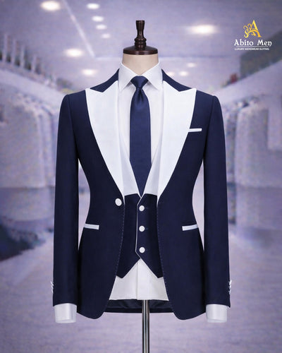 Navy Blue Contrast Tuxedo
