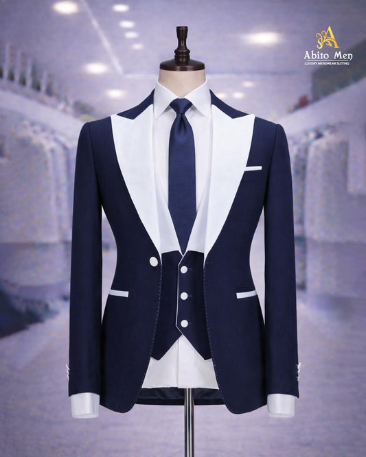 Navy Blue Contrast Tuxedo