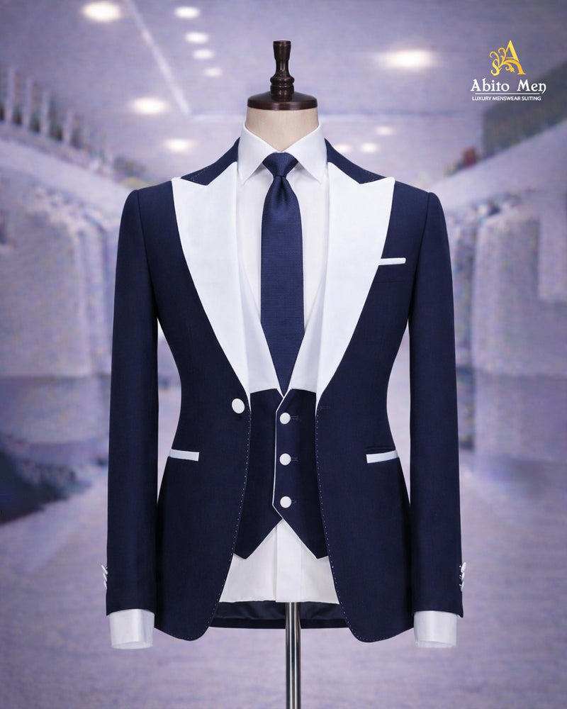 Navy Blue Contrast Tuxedo