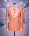 Peach Double Breasted Tuxedo