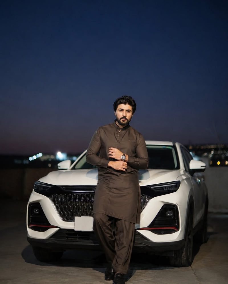Chocolate Brown Kurta Shalwar