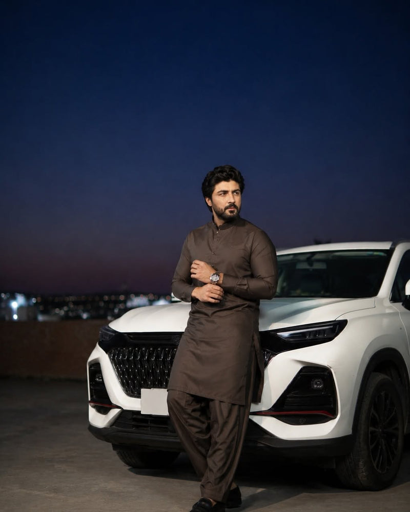 Chocolate Brown Kurta Shalwar