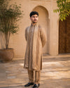 Champagne Embroidered Kurta Shalwar