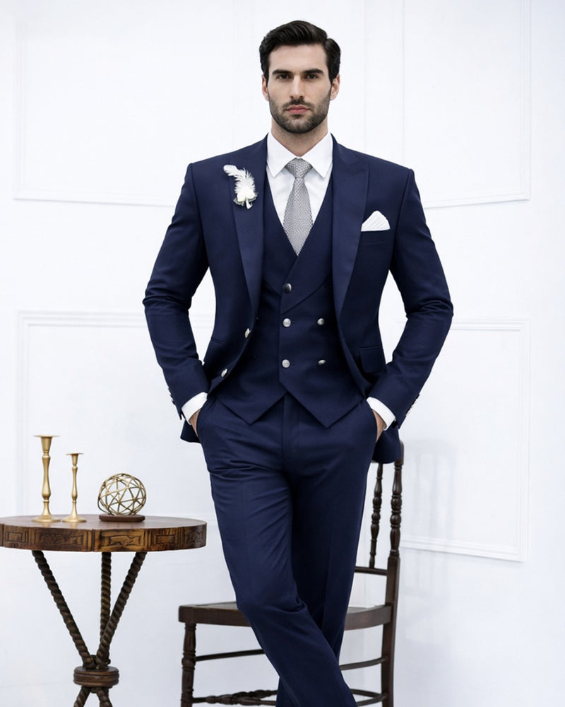 Royal Blue 3 Piece Suit