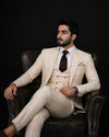 Ivory 3 Piece Suit