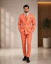 Coral Double Breasted Suit