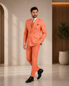 Coral Double Breasted Suit