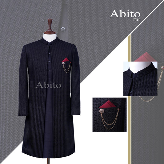 Black Sherwani BS42L