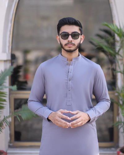 Light Gray Shalwar Kameez