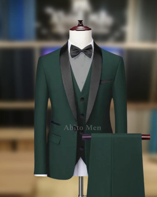Green Tuxedo 3-Piece Suit