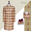 sherwani with maroon micro embellishement