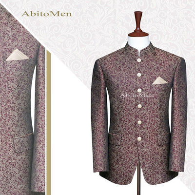 Mehroon karandi prince coat