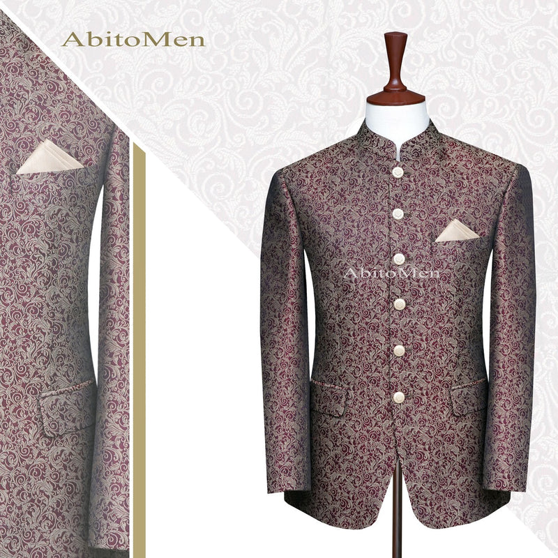 Mehroon karandi prince coat