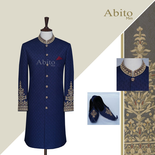 sherwani with beautiful embellishment