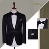 2pc Suit with tux shirt and Bow tie