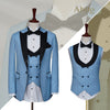 Sky Blue 3-Piece Tuxedo Suit SK78T