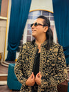 Black & Gold Embroidered Sherwani
