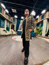 Black & Gold Embroidered Sherwani