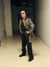 Black & Gold Embroidered Sherwani